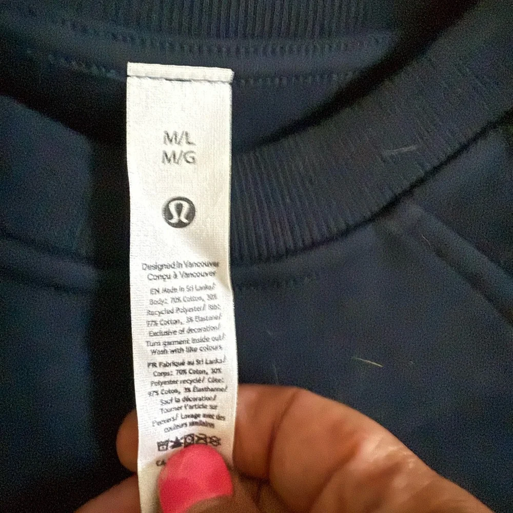 Lululemon Athletica Dark Blue Pullover - Picture 2 of 3